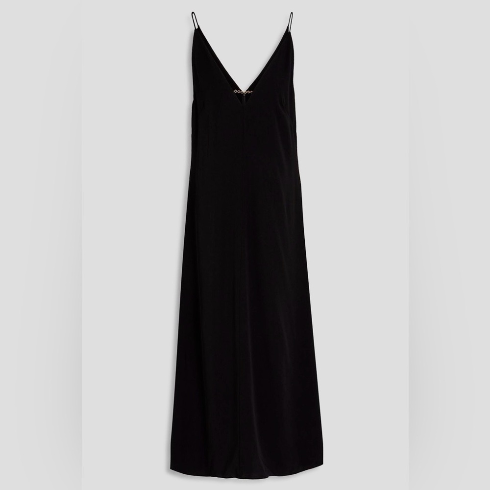 Zimmermann Black Chain-Embellished Midi Dress Size AU1-US 6, UK 10, FR 38, IT 42 - Picture 2 of 12